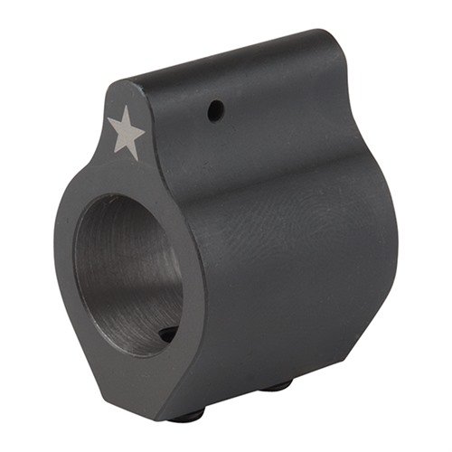 The BCM low-profile gas block is made from high-quality steel, features a phosphate finish for durability, and fits seamlessly under most handguards.