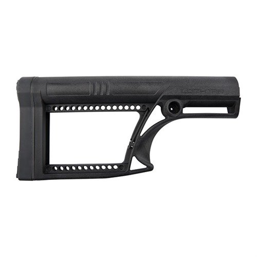 Upgrade your AR-15 with the Luth-AR Skeleton Stock, featuring adjustable length, durable glass-filled nylon, and lightweight design for enhanced performance.