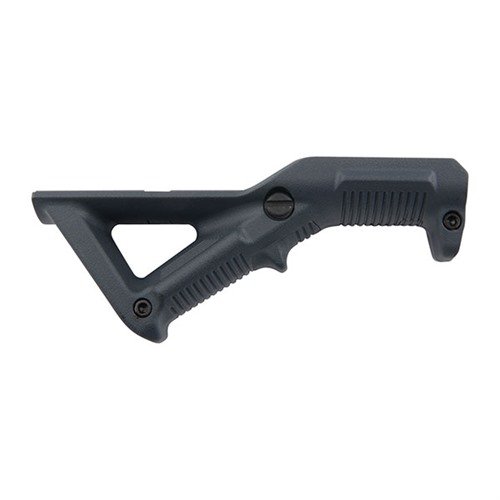 The Magpul AFG1 Angled Fore Grip enhances control and minimizes fatigue with an ergonomic design, providing precise handling and quick positioning on Picatinny rails.