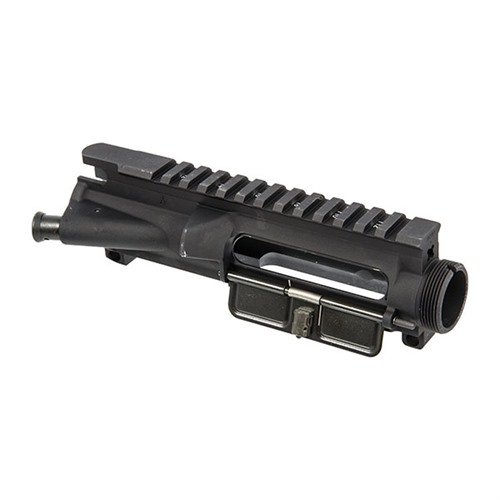 The Bravo Company AR-15/M4 Flattop Upper Receiver features precise mil-spec dimensions, durable 7075 T6 aluminum, and easy optic mounting with laser-etched T-marks.