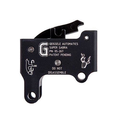 Upgrade your Tavor with the Geissele Super Sabra Trigger for a smooth, adjustable two-stage pull, enhancing precision for long-range and CQB shooting.