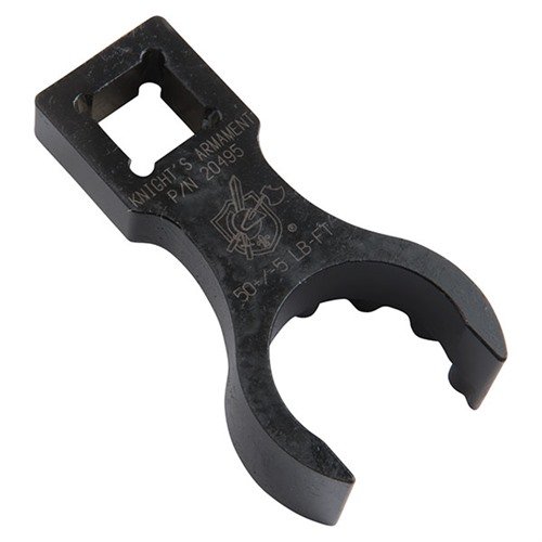 The Knights Armament AR-15/M16 URX Barrel Nut Wrench is a durable steel tool designed for easy installation and removal of URX II, III, and 3.1 barrel nuts.