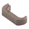 Upgrade your Glock with the Vickers Tactical Extended Magazine Release for quick, easy mag changes; features a serrated button for improved thumb access.