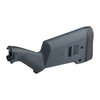 The Magpul SGA Ambidextrous Buttstock for Remington 870 offers adjustable length of pull, improved grip ergonomics, and a recoil-reducing butt-pad for enhanced versatility.
