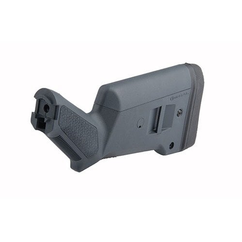 The Magpul SGA Buttstock for Mossberg 500/590 offers ambidextrous adjustability, recoil reduction, and ergonomic grip, enhancing your shotgun experience.