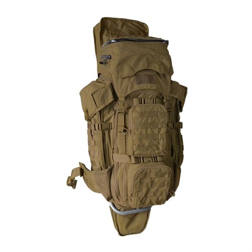 The Eberlestock G4 Operator Pack offers 4,100 cubic inches of storage, a fold-away rifle scabbard, and is designed for elite special-operations units.