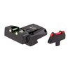 Enhance your shooting accuracy with the L.P.A. TTF Fiber Optic Adjustable Sight Set, featuring precision adjustments, a compact design, and durable CNC steel construction.