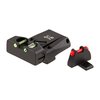 Enhance your accuracy with L.P.A. SIG Fiber Optic Adjustable Sight Sets, featuring precision adjustments, a durable steel design, and replaceable fiber inserts.
