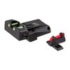 Enhance your shooting accuracy with L.P.A. TTF Fiber Optic Adjustable Sight Sets, featuring CNC-crafted steel, precision adjustments, and replaceable fiber inserts.