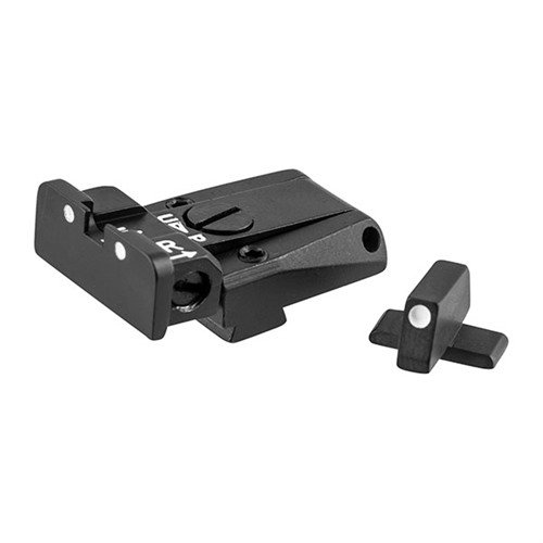 Enhance your shooting accuracy with L.P.A. Adjustable Sight Set, featuring CNC machined steel, micrometric adjustments, and a compact design for easy installation.