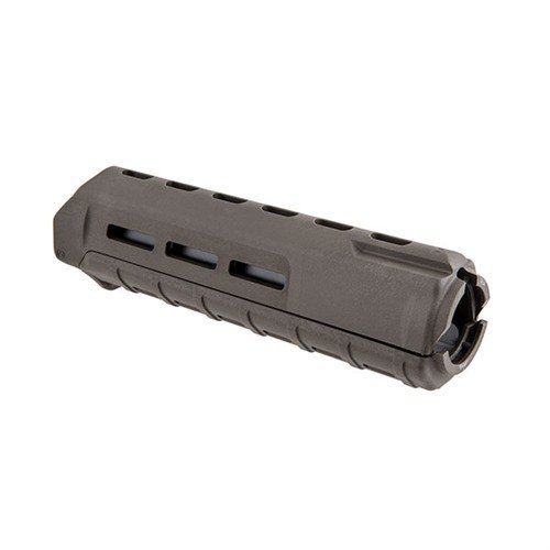 The Magpul MOE M-LOK Hand Guards offer lightweight durability, a sleek design, and versatile M-LOK slots for easy attachment of accessories on mid-length AR-15/M16s.