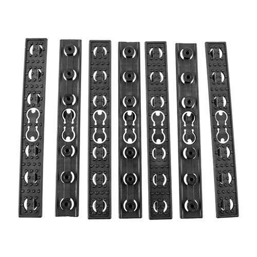 Enhance your grip and protect your hand from heat with the KAC Keymod Flat Panel Kit, featuring seven 5.5