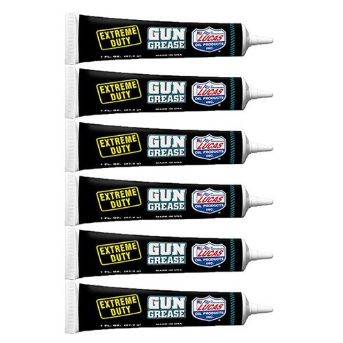 Lucas Extreme Duty Gun Grease offers superior lubrication, excellent rust protection, and withstands extreme pressures, ideal for all firearms in any environment.