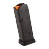 The PMAG® GL9® for Glock® 19 offers durable all-polymer construction, anti-tilt follower, removable floorplate, and compatibility with sub-compact variants.