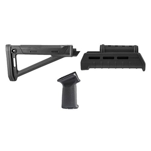 Upgrade your AK-47/74 with the Magpul MOE AKM Stock Set, featuring improved ergonomics, customizable cheek risers, and versatile M-LOK handguard for enhanced control.