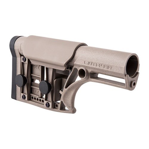 Enhance your AR-15 with the LUTH-AR Modular Stock, featuring adjustable cheek rest, length of pull, and lightweight design for optimal performance.