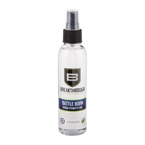 Battle Born High Purity Oil ensures optimal firearm lubrication and protection in extreme conditions, safe for all parts and eco-friendly.