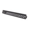 The BCM KMR Alpha Handguard offers free-floating barrel support for improved accuracy, lightweight aluminum build, and versatile KeyMod™ slots for accessories.
