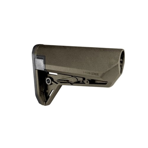 The Magpul MOE SL-S Stock offers a sleek design, waterproof battery storage, enhanced cheek weld, and ambidextrous QD sling socket for optimal performance.