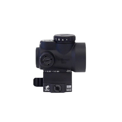 The AD-MRO-SOCOM mount for Trijicon MRO offers a Lower 1⁄3rd Co-Witness height, precision machined 6061 T6 aluminum, and a QD Auto Lock™ Lever for secure attachment.