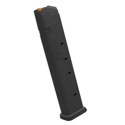 The PMAG GL9 offers enhanced capacity, durable polymer construction, easy identification, and compatibility with all GLOCK 9mm variants for reliable performance.