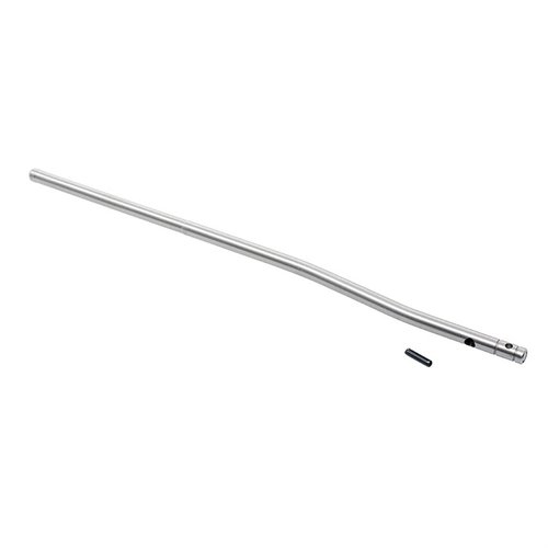 The CMMG AR-15 Gas Tube in stainless steel offers durability and reliability, complete with installation roll pin, available in various lengths for your needs.