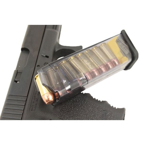 The ETS Translucent Magazine for Glock 22 offers visibility, reliability, drop-free design, and advanced polymer construction for unmatched durability.