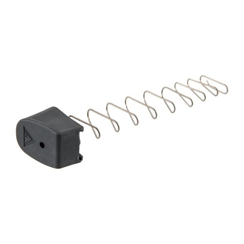 Enhance your Glock® 43 with the TangoDown VTMFP-006 Magazine Extension, adding 2 rounds for 8+1 capacity, featuring a durable floorplate and reliable stainless steel spring.