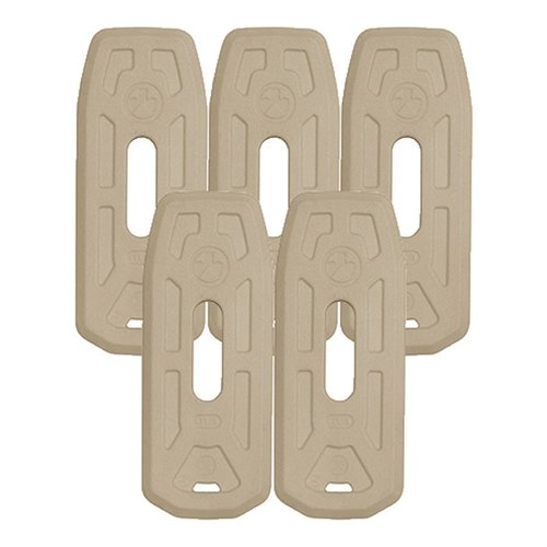 Enhance your PMAGs with the MAGPUL PMAG Floor Plate-LR/SR GEN M3 in Sand, offering improved grip, easy handling, and added durability in a convenient 5-pack.
