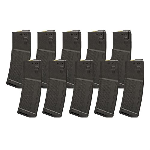 The Daniel Defense AR-15 32RD Magazine offers lightweight durability, smooth feeding with anti-tilt follower, and effortless insertion, compatible with 5.56 NATO.