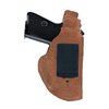 The Galco International Waistband Holster for SIG Sauer P229 offers secure retention with a thumb break, fits belts up to 1 3/4", and allows versatile carry options.