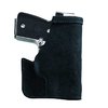 The Galco Pocket Protector holster offers discreet front pocket carry, quick access, one-handed release, and is made from premium Center Cut Steerhide.