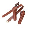 The Single Action Outdoorsman holster offers premium saddle leather, versatile carry options, a retention strap for security, and fits belts up to 1 3/4".