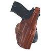 The Galco PLE Paddle Holster for Glock 26 features a thumb break for safety, premium saddle leather, and easily attaches to belts up to 1 3/4" for quick access.