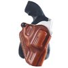 The Galco Speed Paddle Holster offers an open top design for quick access, a covered trigger guard for safety, and easy on/off with its copolymer paddle, made from premium saddle leather.