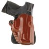 The Galco Speed Paddle Holster offers quick access with its open top design, enhanced safety with a covered trigger guard, and easy on/off convenience without removing your belt.