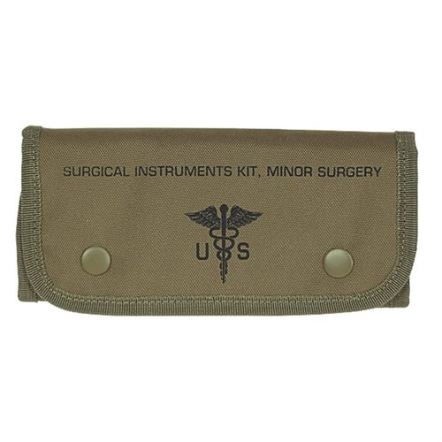 Be prepared for emergencies with the compact VOO DOO Tactical Universal Surgical Kit, featuring essential tools securely organized for quick field surgery.