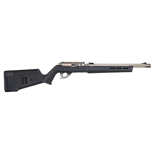 The Magpul Hunter X-22 Takedown stock offers ergonomic design, adjustable length of pull, M-LOK slots for accessories, and fits Ruger 10/22 Takedown rifles effortlessly.