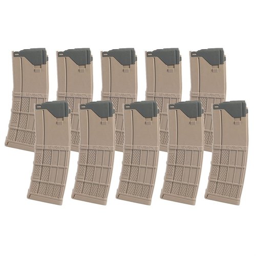 The Lancer Systems AR-15 30RD L5AWM Magazine offers lightweight durability, smooth feeding, and extreme temperature resistance, perfect for tactical operations.