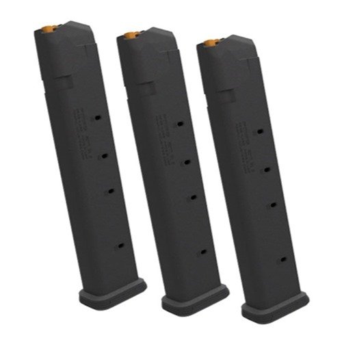 The PMAG GL9 offers enhanced capacity, rugged polymer construction, high visibility follower, and easy identification, ensuring reliability for all GLOCK 9mm variants.