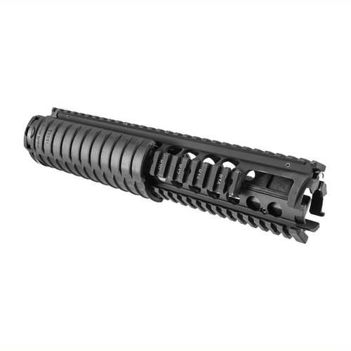 Upgrade your AR-15 with the KAC M5 RAS Handguard, featuring Mil-Spec Picatinny Rails, secure clamp attachment, and lightweight aluminum construction.