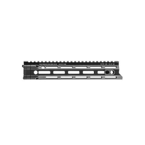 The Daniel Defense MFR XS M-LOK handguard features lightweight aluminum, superior cooling, seven M-LOK points, and ambidextrous QD sling attachments for optimal control.
