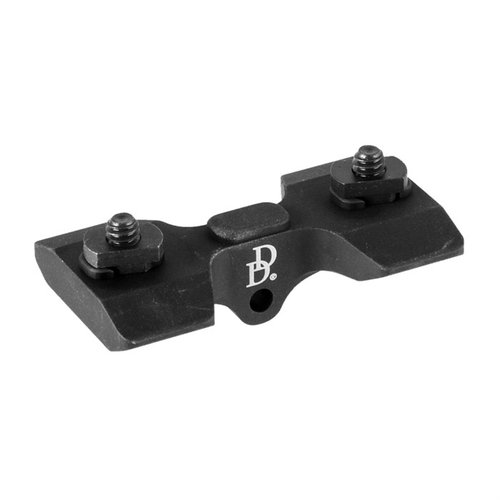 The Daniel Defense M-LOK Bipod Adapter is a lightweight, durable 6061-T6 aluminum mount, allowing secure attachment of bipods with sling swivel studs.
