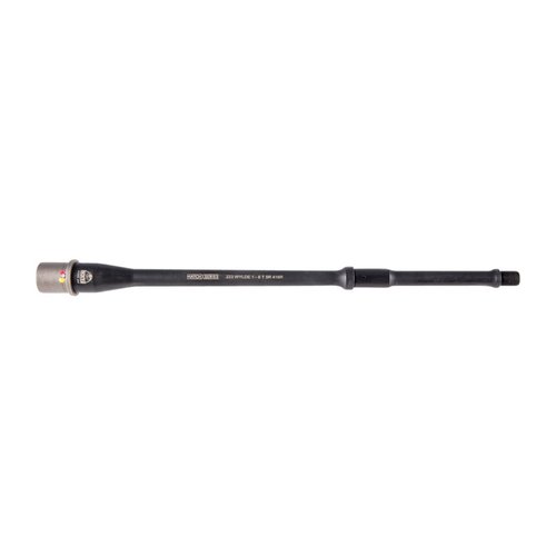 The Faxon Firearms Pencil-Profile AR-15 Match Barrel offers lightweight construction, 5R rifling, and precision performance, chambered in .223 Wylde with a 1:8 twist.