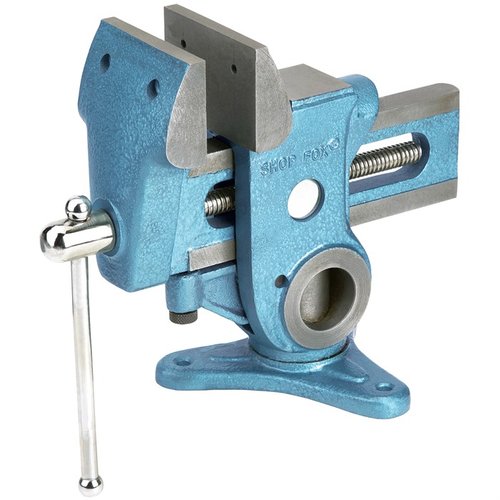 The Shop Fox Gunsmith Vise offers 360-degree swivel, sturdy cast steel construction, and versatile jaws for secure gun stock and luthiery projects.