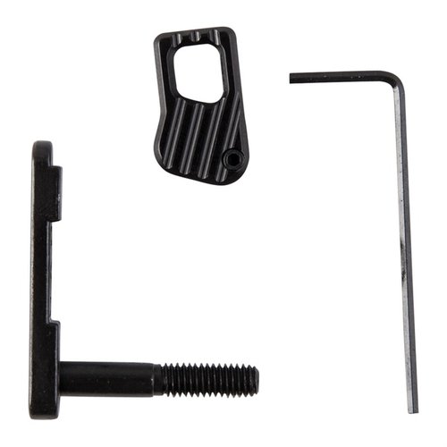Enhance your AR-15 with this easy-to-install kit for faster, reliable mag changes, featuring a robust catch and precision button for optimal control.