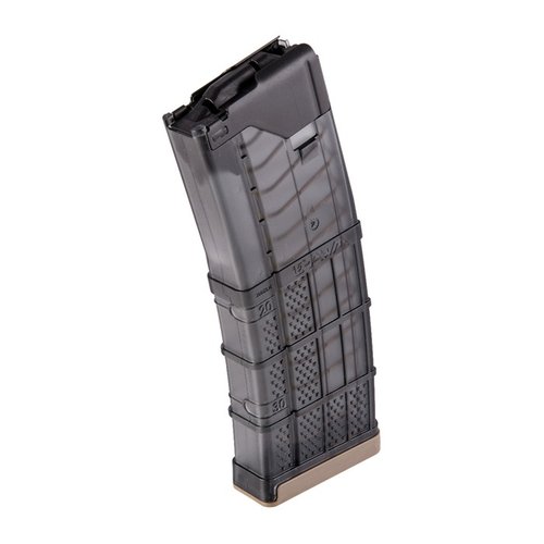The Lancer Systems L5AWM 300BLK Magazine offers a reliable 30-round capacity, corrosion resistance, and enhanced grip with a durable steel-polymer design.