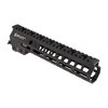The Geissele MK14 Super Modular Rail features a slim profile, M-LOK slots for extensive accessory mounting, and a durable free-float design for enhanced performance.
