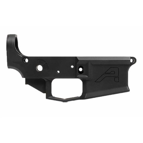 The Aero Precision M4E1 Stripped Lower Receiver combines the strength of 7075 T6 aluminum, a flared magwell, and an integral triggerguard for enhanced performance.