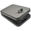 The Snap Safe Lock Box offers secure storage for handguns and valuables with heavy steel construction, a thick foam interior, and a 16 gauge steel cable for added safety.
